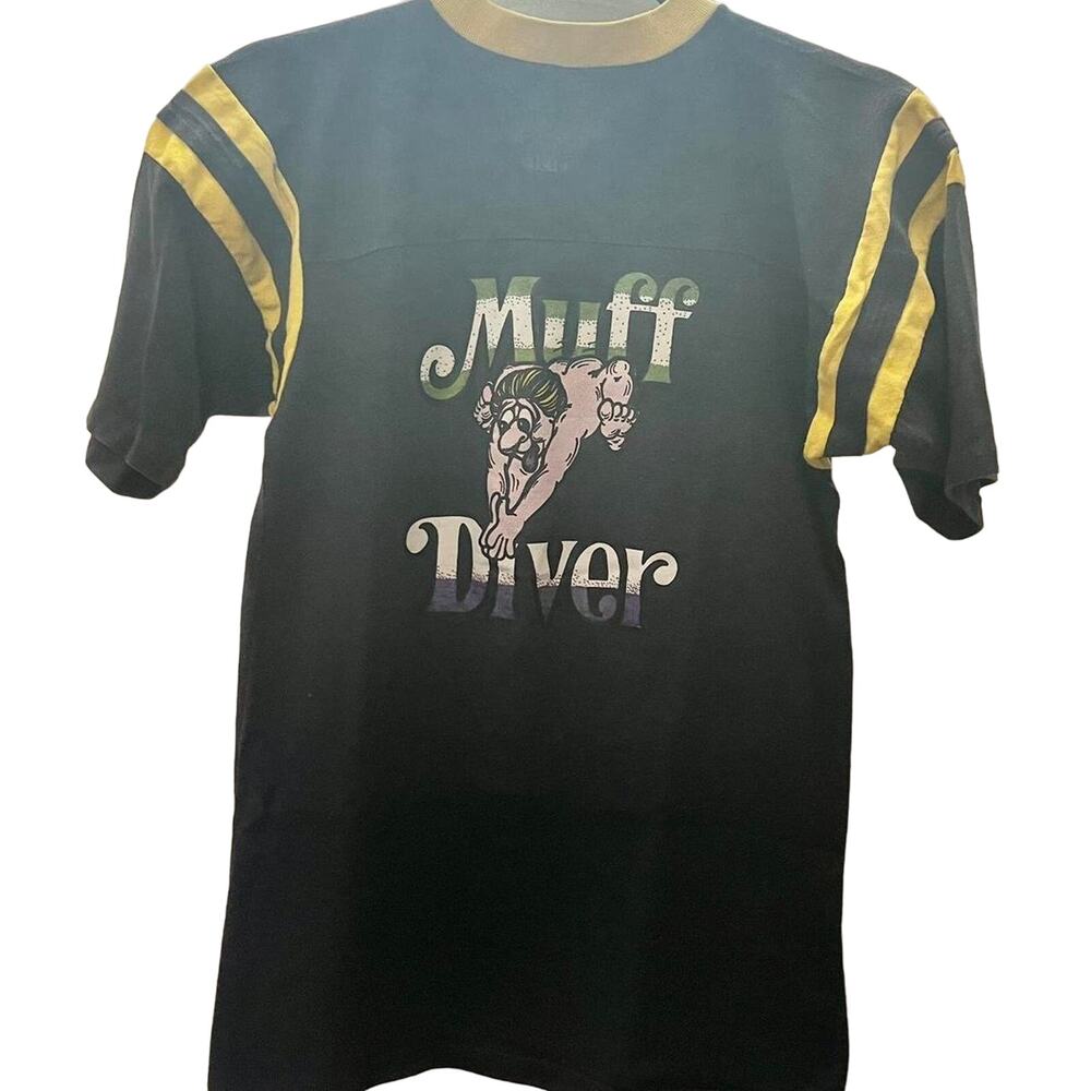 Vintage 80s Muff Diver USA Single Stitch Shirt Adult Medium